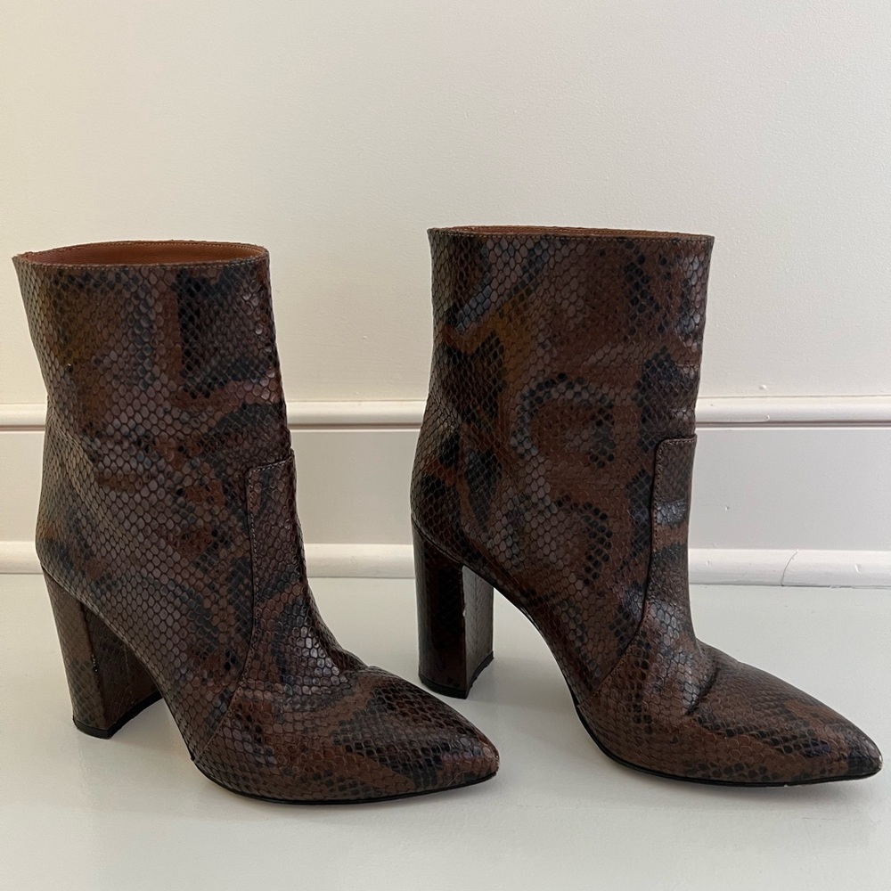 Paris Texas snake effect ankle boot